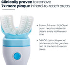 Willo Fully Automatic Kids U-Shaped Electric Toothbrush - 2 Brushing Timers, Deep-Cleans, Consistent Results, Eliminates Brushing Mistakes - Berry Splash (Small - Kids Ages 5-7 Years)