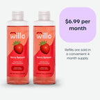 Willo Liquid Fluoride Free Toothpaste for Kids - for Use with AutoFlo Plus - Toothpaste (2-Pack, 8oz) - Berry Splash